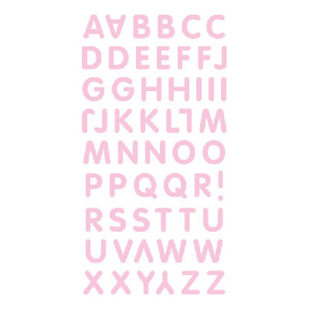 Pink Alphabet 3-D Essentials Sticker, SandyLion image 0
