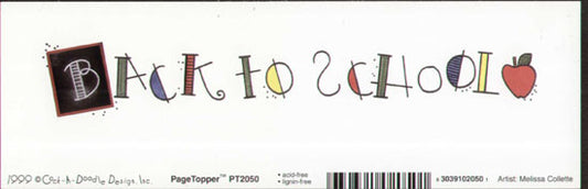 Back to School 2 Topper / Cock A Doodle image 0