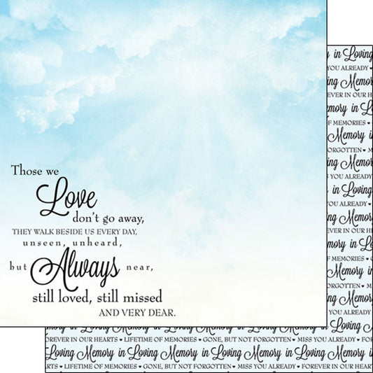 In Loving Memory Paper - Scrapbook Customs image 0