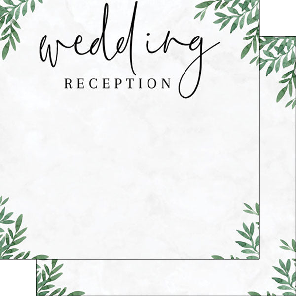 Wedding Reception Paper - Scrapbook Customs image 0