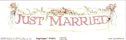 Just Married Topper / Cock A Doodle image 0
