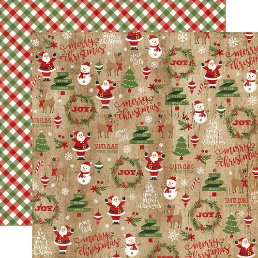 Christmas Collage Paper - Echo Park image 0