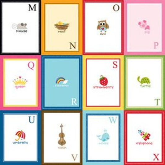 Bella Blvd - Tiny Tots Flashcards Paper M-X