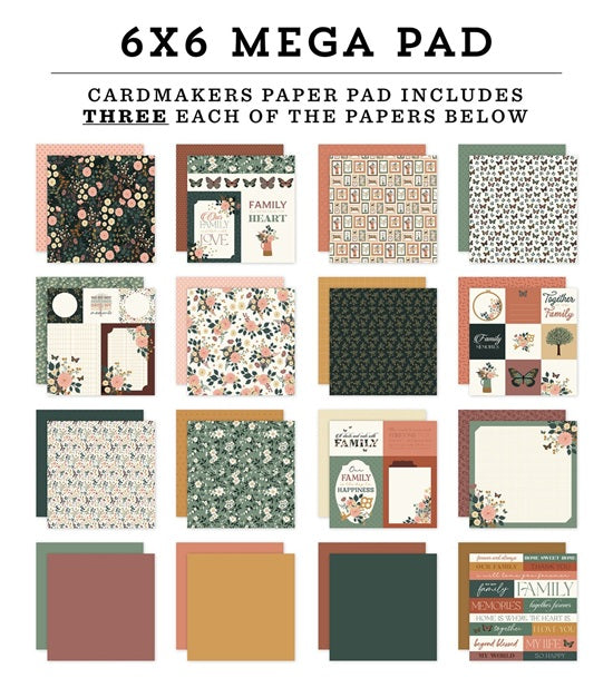 Family Cardmakers 6X6 Mega Pad - Echo Park