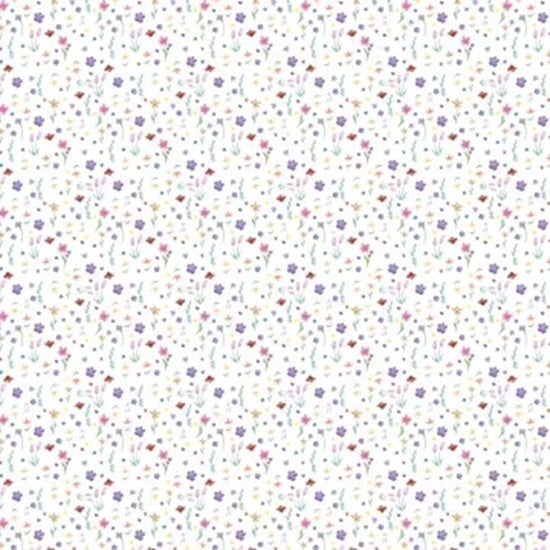 Garden Scattered Flowers Paper - Hot Off the Press
