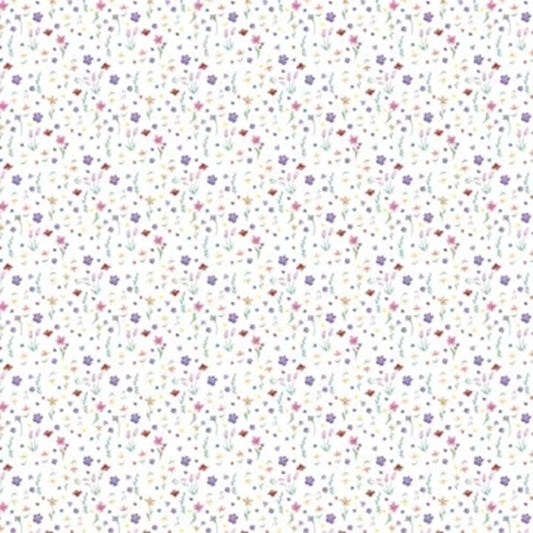 Garden Scattered Flowers Paper - Hot Off the Press
