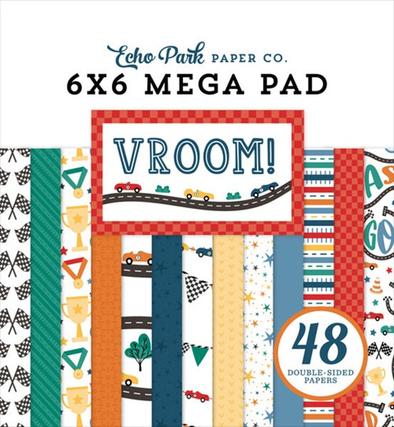Vroom Cardmaking 6x6 Mega Pad - Echo Park