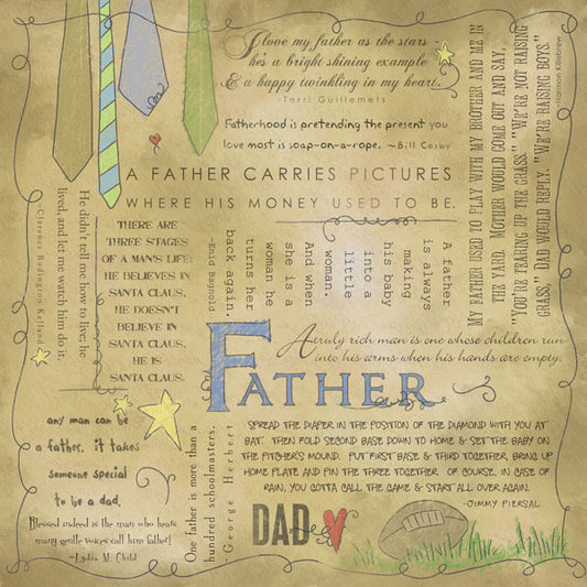 Father Quotes Paper - Scrapbook Customs image 0