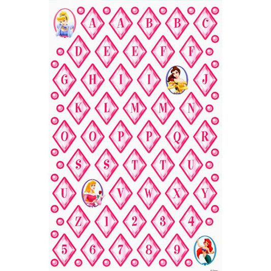Princess Alphabet Cardstock Sticker, SandyLion image 0