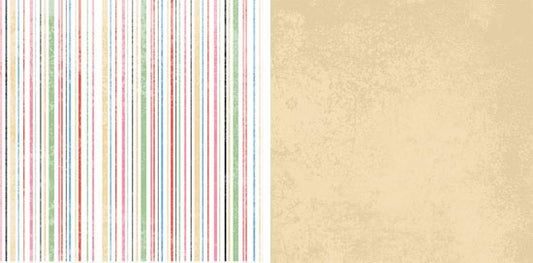 Clown Stripe Double-Sided Paper/Carnival Ride Collection - G.C.D. Studios image 0
