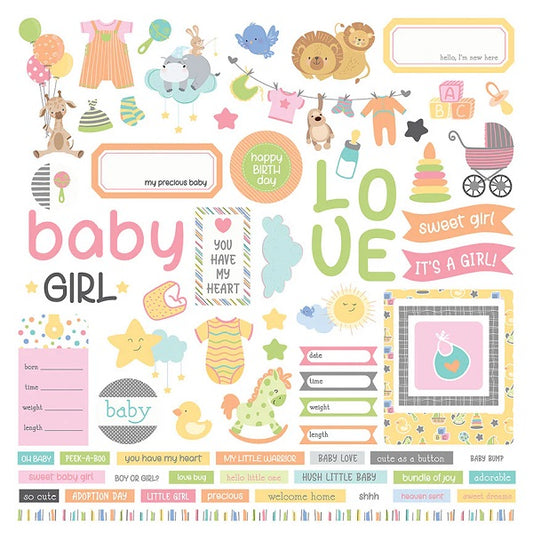 Hush Little Baby Girl Element Sticker - PhotoPlay image 0