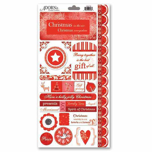 Christmas Jingle Cardstock Sticker - Carolees Creations/Adornit image 0