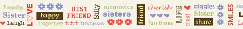 Sister Words Ribbon -  Carolees Creations/Adornit image 0