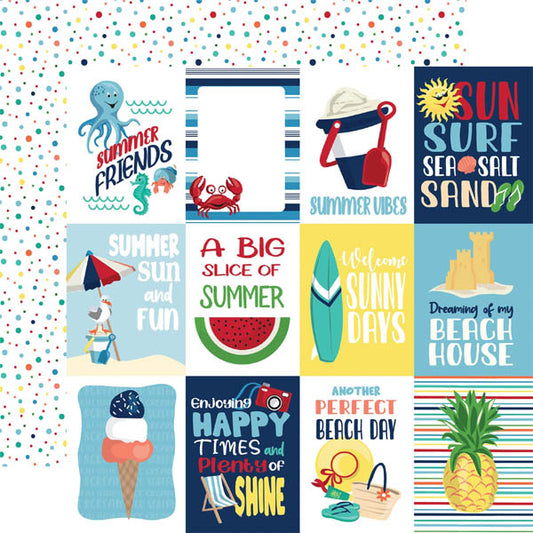 Beach Party 3x4 Journaling Cards - Carta Bella image 0