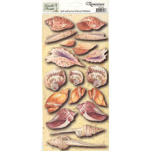Costal Passion Seashells Sticker Sheet - Reminisce image 0