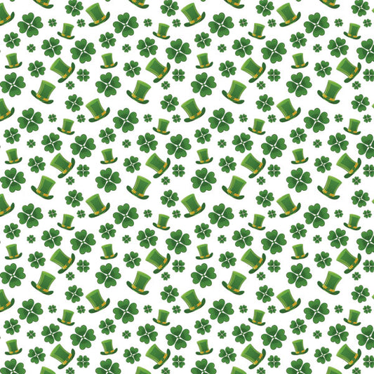 Clovers & Hats Paper - Scrapbook Customs image 0