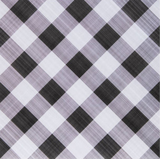 Black Diagonal Gingham Paper - Webster Pages image 0
