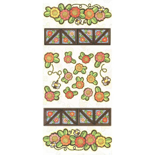 Flowers & Bees Stickers By Stamping Station image 0