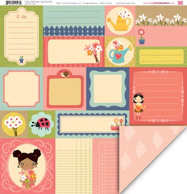 Pretty Little Things/Seed Packets Double-Sided Paper / My Little Shoebox image 0