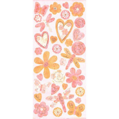 Pink Print Sticker, SandyLion