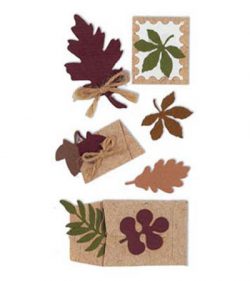 Leaves on Stationary 3-D Essentials Sticker, Sandylion