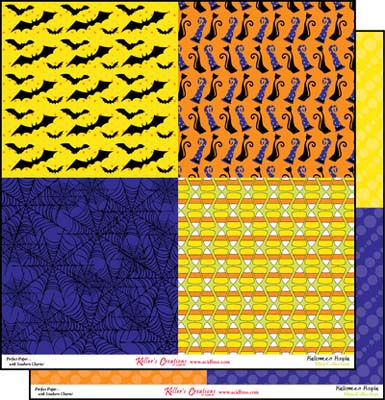 Halloween Hoopla Mini Collection 12x12 Paper / Keller Creations