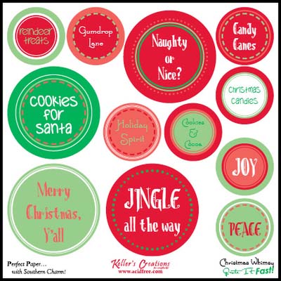 Christmas Whimsy Quote it Fast! 6x6 Card / Keller Creations
