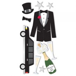 Formal Boy 3-D Essentials Sticker, SandyLion