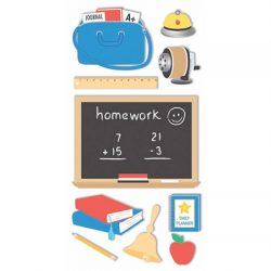 School 3-D Essentials Sticker, SandyLion