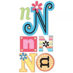 N Monogram 3-D Essentials Sticker, SandyLion