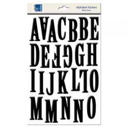 Black Foam Uppercase Alphabet & Number - Carolees Creation