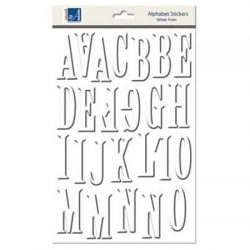 White Foam Upperecase Alphabet Stickers - Carolees Creation
