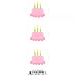 Duplicates Cake (Pink) Sticker - Pebbles Inc.
