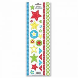 Border Sticker/Star Cluster Bright - Carolees Creations/Adornit