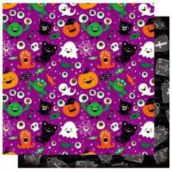 Boo-tiful Double-Sided Glitter Paper/Trick or Treat Collection - Best Creation Inc