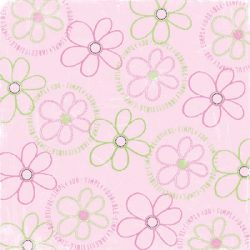 Simply Worn Daisies Paper - Carolees Creations/Adornit