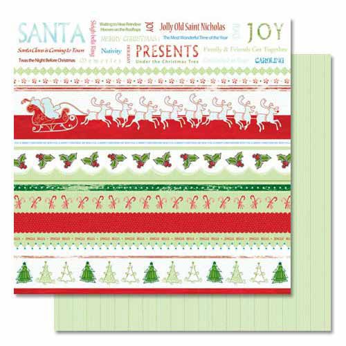Christmas Potpourri/Holly Jolly Double-Sided Cardstock Paper- Carolees Creation/Adornit