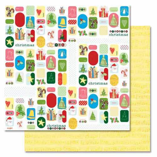 Christmas Craze/Holly Jolly Double-Sided Cardstock - Carolees Creation / Adornit