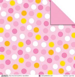 Party Time Girl Circle/Pink Paper - Pebbles Inc.