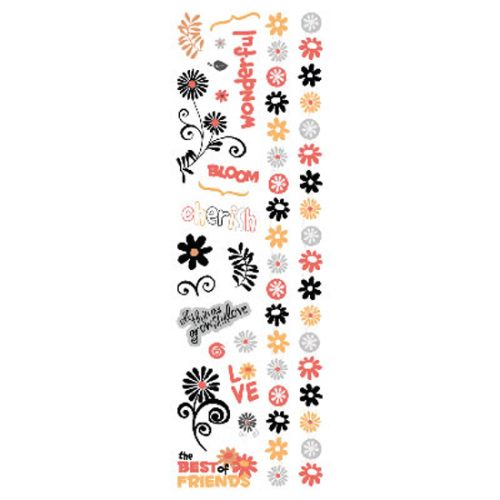 Tangerine Twist Clear Icon Sticker, Sandylion