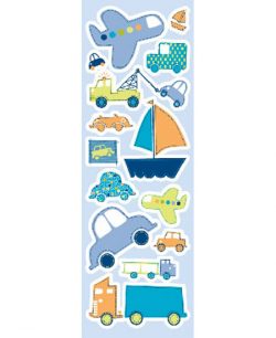 Boy Transportation Stickers, Sandylion