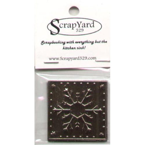 Antique Snowflake Embossed Tins (4 Pack)  / Scrap Yard 329