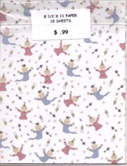 Baby Theme Grab Bag 8 1/2 x 11 Assorted Pack - 15 Sheets