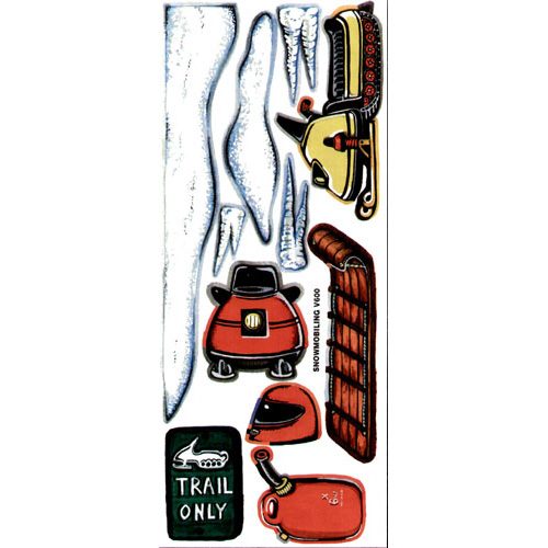 SnowMobiling Sticker Sheet - NotSoCute Stickers