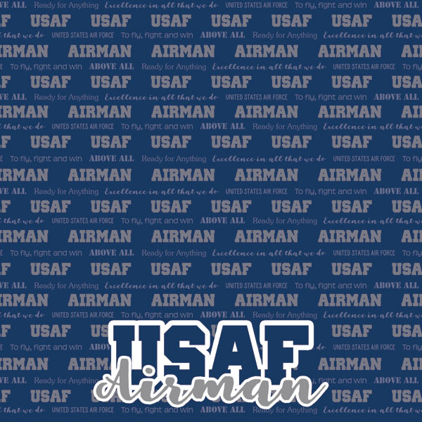 Air Force Active Duty Paper - Scrapbook Customs