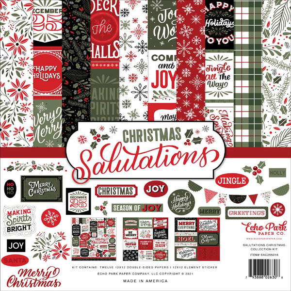 Echo Park Collection Kit 12X12-Happy Holidays - 691835221915