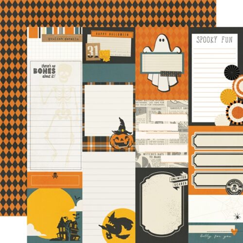 Vintage Scary Journal Elements Paper/Simple Stories